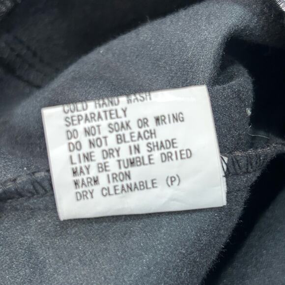 Canton Walker Black Faux Leather Mini Skirt Slit Front Clubwear Size Small - Picture 8 of 9